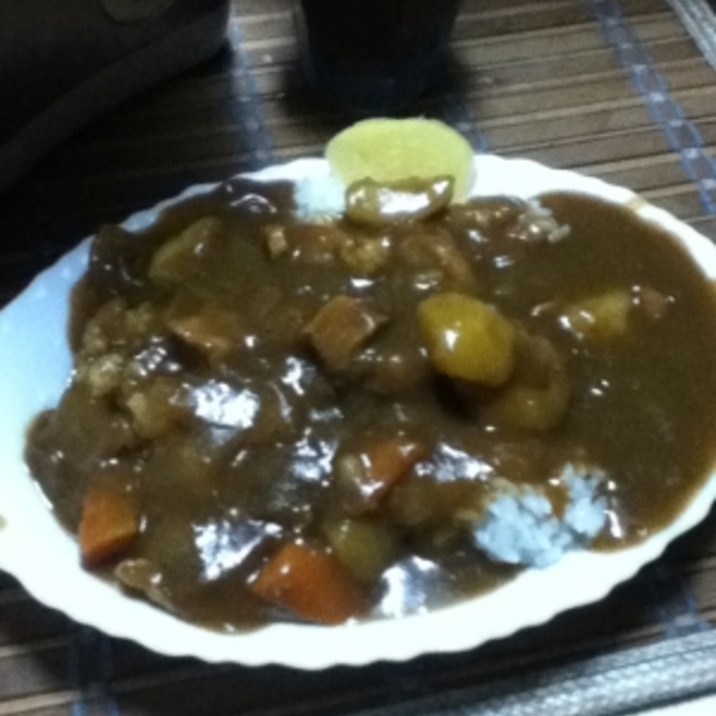 ちょい海軍風チキンカレー レシピ 作り方 By とりあえず乾杯 楽天レシピ